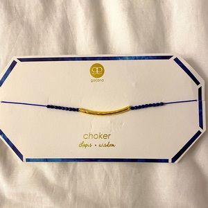 Gorjana blue and gold choker